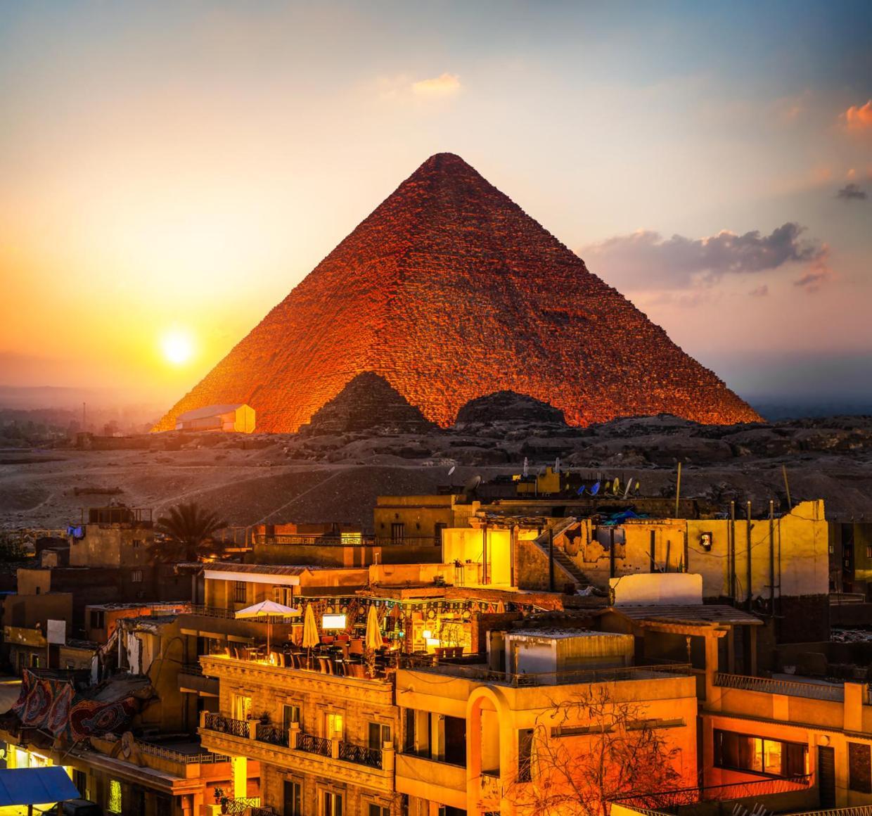 Alaa Eldein Pyramids Lights Hotel Kafrat al Jabal Bagian luar foto